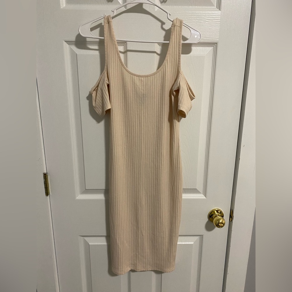 Cream Bodycon dress